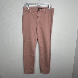 Buffalo David Bitton Aubrey Jeans Womens 10/30 Peach Denim Mid Rise Soft Grazer